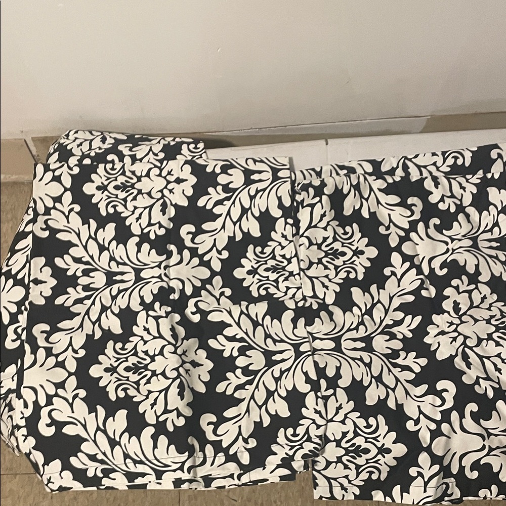 Black and White Patterned curtains